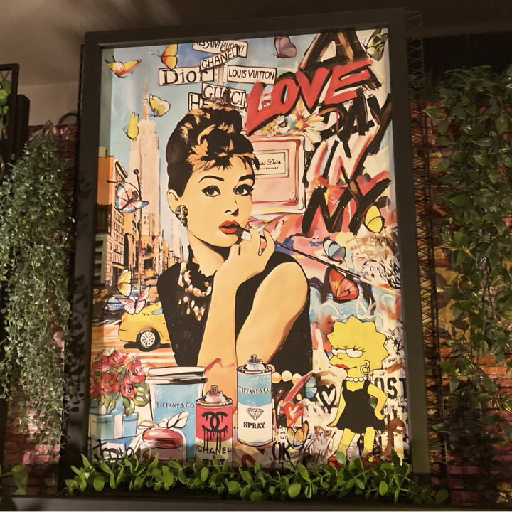 楽天市場】｢オードリー・ヘップバーン・ポップアート｣Type.Aキャンバス 