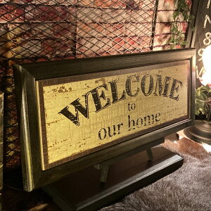 �VINTAGE WELCOME BOARD WH��E�b�h�A�[�g�p�l��(�z����) �I�[���h�A�����J�� �j�O�C���e���A �A�����J���r���e�[�W CAFE �J�t�F�C���e���A ���g���A�����J�� �X�܏Y�� �X�ܑ��� �E�F���J���{�[�h 