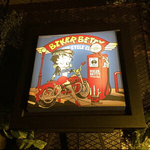 �BETTY BOOP ART BIKER�!! LED�����A�[�g�p�l��(�z����) �u���b�N�����X�^�C�� �j�O�C���e���A �A�����J���_�C�i�[ NEWYORK �A�����J���r���e�[�W �X�ܑ��� �A�����J���J�W���A�� CAFE �A�[�g�p�l�� 