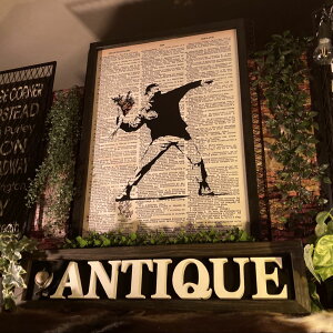 ͋󒆂 BANKSY ANTIQUE ARTLoX^A[gpl JtFCeA I[hAJ C_XgA AJre[W gAJ Be[W BROOKLYN oX
