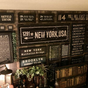NEWYORK ANTIQUE SIGNLoXA[gplWTCY VINTAGE jOCeA AJre[W C_XgACeA AJWG K[W uLŔ A[gpl ~b