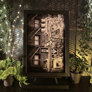 �NEWYORK FIRE ESCAPE ART��L�����o�X���A�[�g�p�l��!! �u���b�N�����X�^�C�� �j�O�C���e���A �A�����J���r���e�[�W �J�t�F�C���e���A �C���_�X�g���A���C���e���A �z�ǃC���e���A �E�H�[���V