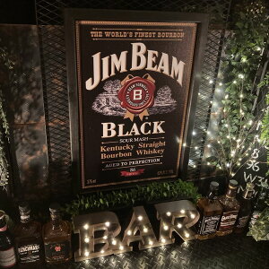 �JIM BEAM(�W���E�r�[��)��L�����o�X���A�[�g�p�l��(�z����) �j�O�C���e���A �A�����J���r���e�[�W �A�����J���A���e�B�[�N VINTAGE CAFE �A�����J���N���V�b�N �j�̉B��� �A�[�g�p�l�� GARAGE 
