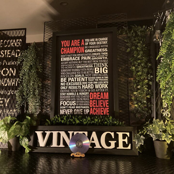 楽天市場】｢VINTAGE＆MOTIVATION｣キャンバス製 アートパネル(額入り 