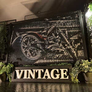 �i�v�ۑ��ŢINDUSTRY��VINTAGE ART�������^�A�[�g�p�l�� �j�O�C���e���A VINTAGE �C���_�X�g���A�� �A�����J���r���e�[�W �A�[�g�p�l�� motorcycles �I�[���h�A�����J�� GARAGE MANCAVE ���[�^�[�T�C�N