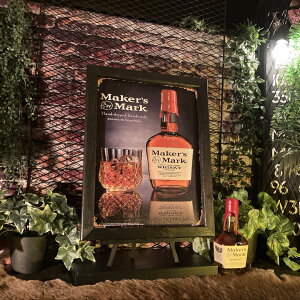 �Maker's Mark(���[�J�[�Y�E�}�[�N)��L�����o�X���A�[�g�p�l�� �j�O�C���e���A �A�����J���r���e�[�W �A�����J���A���e�B�[�N �A�����J���N���V�b�N �j�̉B��� �A�[�g�p�l�� GARAGE �J�t�F�C