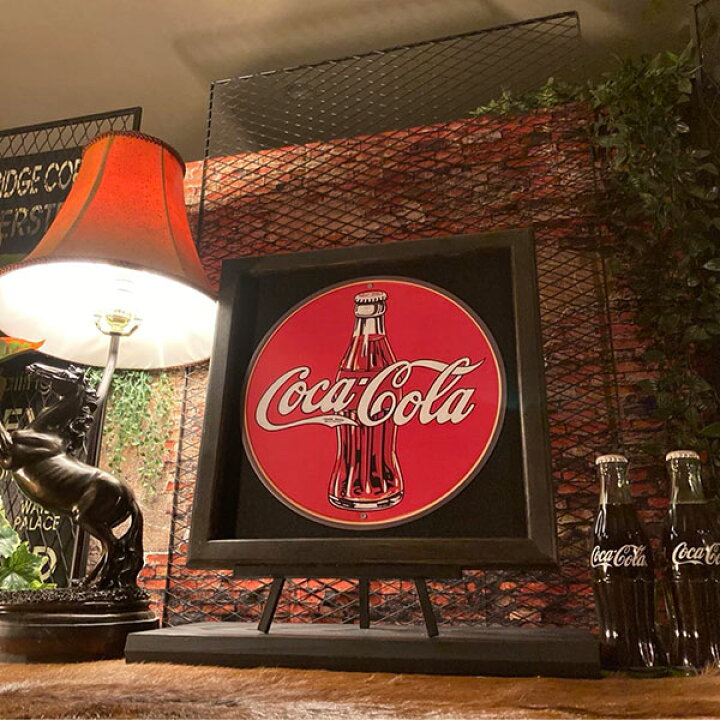 楽天市場】｢COCA-COLA｣Ver.3!! メタルサークルサイン!! アートパネル 