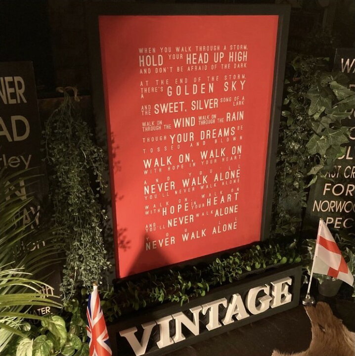 楽天市場 You Ll Never Walk Alone 高級アートパネル 額付き 男前インテリア カフェインテリア Industrial ビンテージ Vintage ヴィンテージ アートパネル 男の隠れ家インテリア 店舗什器 店舗展示品 バスロールサイン アメリカンビンテージ Dandylifespace