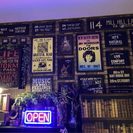 ｢THE DOORS｣復刻版ライブ・ポスター!! 大型アートパネル(額入り) ブルックリンスタイル アートパネル アメリカンビンテージ カフェインテリア アメリカンクラシック アメリカンノスタルジー オールドアメリカン ニューヨークスタイル DandyLifeSpace