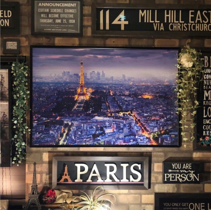 楽天市場】｢France Parisの朝靄｣超超大型アートポスター(額入り  