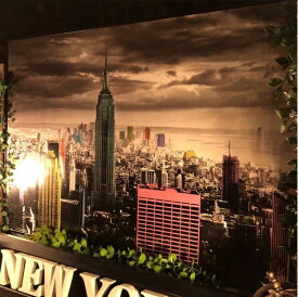 ｢NEWYORK エンパイアステートビル｣!! 超超大型アートポスター(額付き)!! ブルックリンインテリア 男前インテリア 夜景ポスター アメリカンビンテージ カフェインテリア BROOKLYN インダストリアル NEWYORK ニューヨーク夜景 バスロールサイン DandyLifeSpace