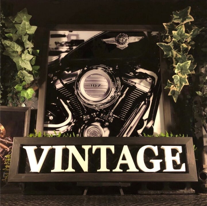 楽天市場】『 HARLEY-DAVIDSON!!』強化ガラス製 高級アートパネル(額 