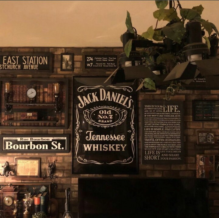 楽天市場 男前インテリア Jack Daniel S 超超大型アートポスター 額付き カフェインテリア オールドアメリカン インダストリアル アメリカンビンテージ アメリカンレトロ ジャックダニエル Brooklyn バスロールサイン 男前インテリア Dandylifespace Dandy