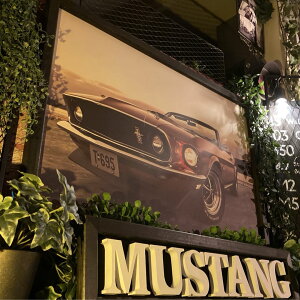 �FORD MUSTANG OPEN��L�����o�X�� �����A�[�g�p�l��(�z����) �u���b�N�����X�^�C�� �j�O�C���e���A GARAGE �A�����J���_�C�i�[ �A�����J���r���e�[�W �X�܏Y�� �X�ܑ��� �A�[�g�p�l�� �u���L��