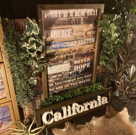 カリフォルニア・ビンテージ!! 高級アート｢CALIFORNIA BORDER｣!! 男前インテリア アメリカンビンテージ アメリカンカジュアル アートパネル California 西海岸インテリア マリンインテリア アメリカンカントリー ウエストコースト カフェインテリア DandyLifeSpace