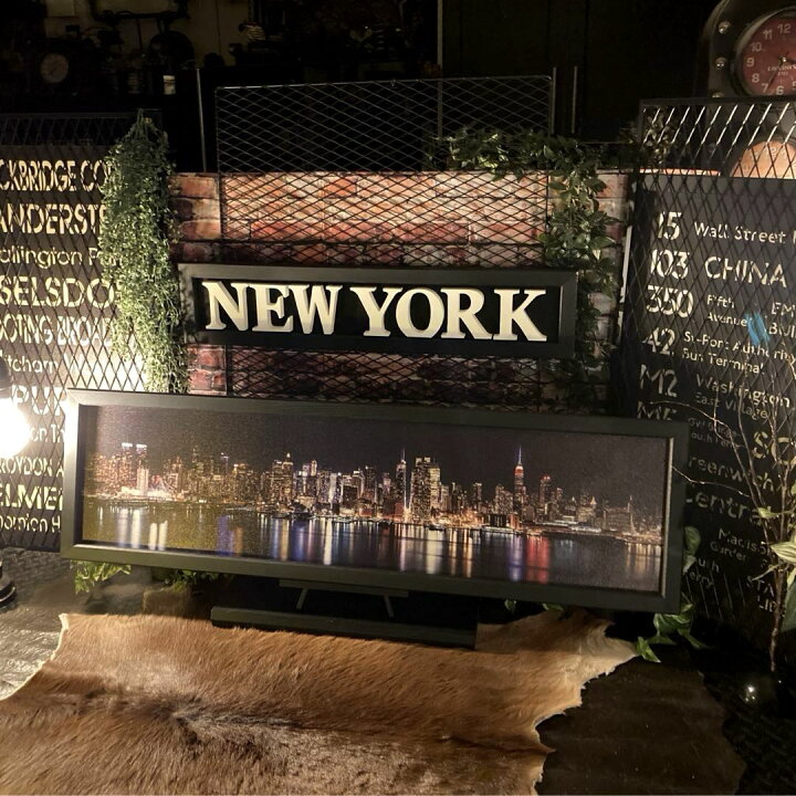 楽天市場】｢NEWYORK MANHATTAN｣!! キャンバス製 高級アートパネル(額入 
