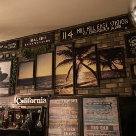 永久保存版｢HORIZON SUNSET｣5連奏 キャンバス製 高級アートパネル ウエストコーストインテリア マリンインテリア カフェインテリア 西海岸インテリア ハワイアンインテリア 大人の海インテリア アートパネル カリフォルニア 店舗什器 店舗展示品 DandyLifeSpace