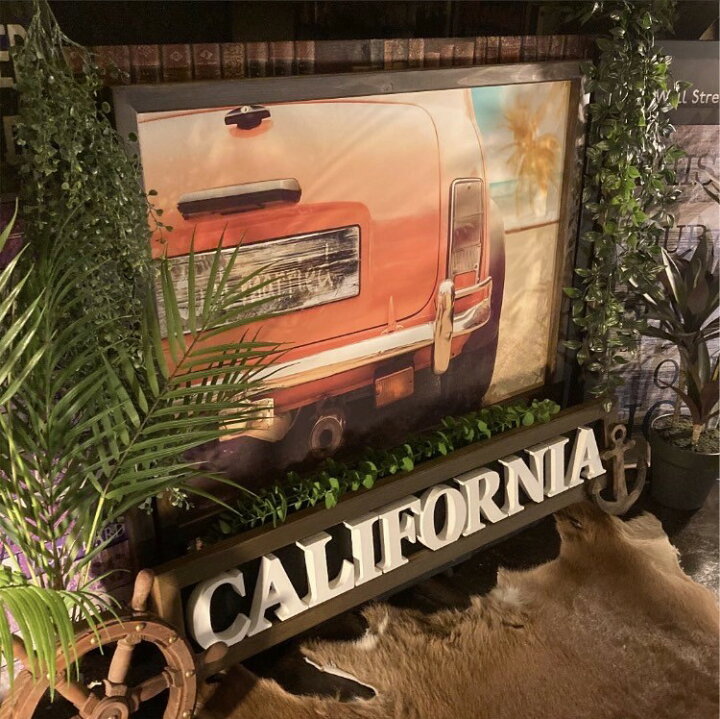 楽天市場】CALIFORNIA VINTAGEキャンバス製 高級アートパネル(額付き 