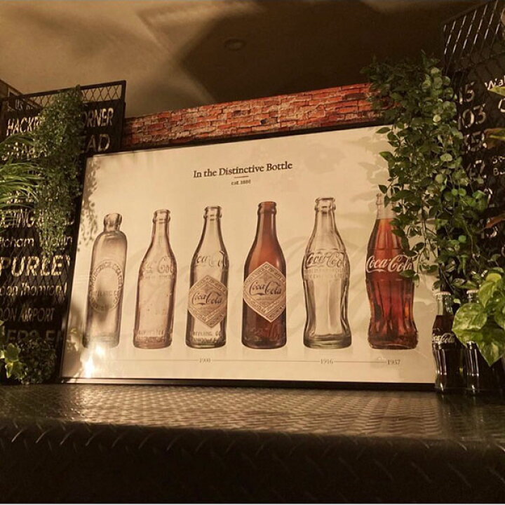 楽天市場】COCA-COLA(正規ライセンス)!! 超超大型アートポスター(額 