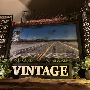 �ROUTE66 MOTHER ROAD�������^�A�[�g�p�l��(�z����) �j�O�C���e���A �A�����J���r���e�[�W �A�����J���J�W���A�� �A�[�g�p�l�� California ���C�݃C���e���A �A�����J���J���g���[ �E�G�X�g�R�[