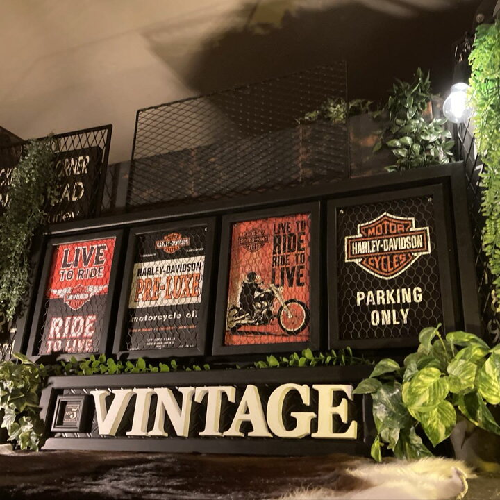 楽天市場】永久保存版｢HARLEY-DAVIDSON｣メタル製 4連奏 高級アート 
