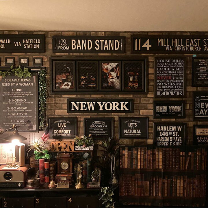 楽天市場】｢BROOKLYN BAR｣Ver.2メタル製アイアンメッシュアートパネル 