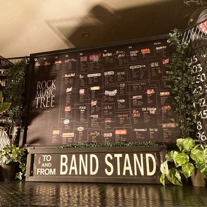 楽天市場】｢ROCK MUSIC TREE｣!! 超超大型アートパネル(額入り 