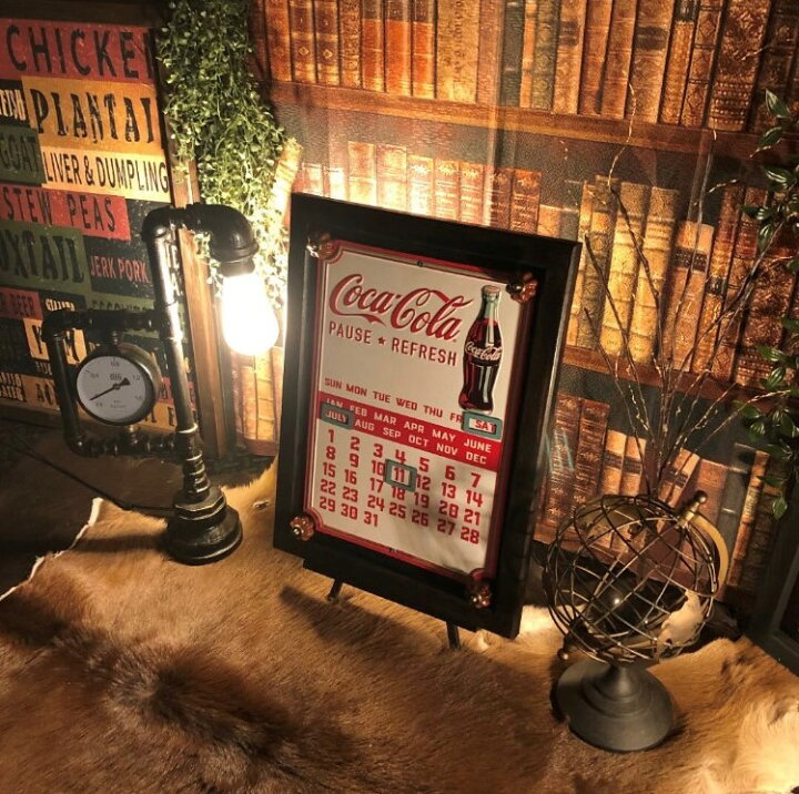 楽天市場】『COCA-COLA CLASSIC!!』メタルカレンダーアートパネル(額 