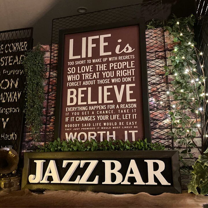 楽天市場】｢JAZZ BAR ART｣!! バスロールサイン!! キャンバス製アート 