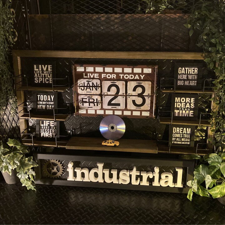 楽天市場】INDUSTRY METAL CALENDER＆WALL SHELF ART!! ブルックリン 