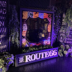 �U.S. VINTAGE ROUTE66 PUB MIRROR�(�z����) �J�t�F�C���e���A �E�G�X�g�R�[�X�g �I�[���h�A�����J�� ���C�݃X�^�C�� �A�����J���_�C�i�[ �p�u�~���[ VINTAGE �K���[�W�~���[ �A���J�W�G�� GARAGE ROUTE66