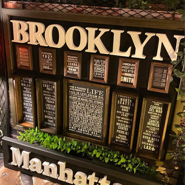 楽天市場】｢BROOKLYN STYLE｣!! バスロールサイン!! 立体LOGOアート 