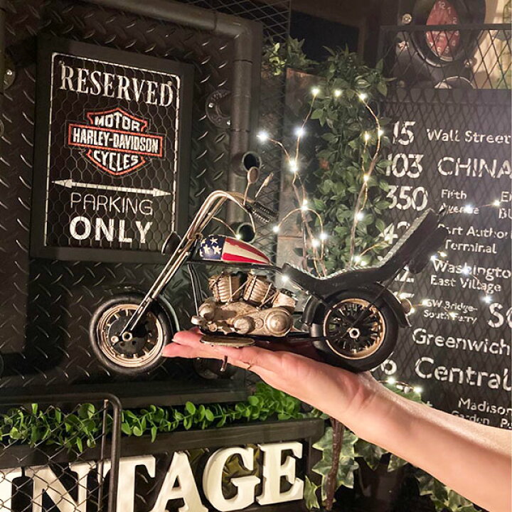 楽天市場】｢HARLEY-DAVIDSON｣!! 配管アートパネル＆ブリキ製アメリカン 