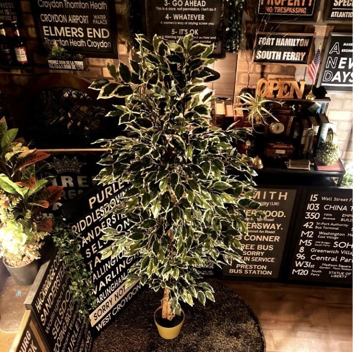 楽天市場】大特価!! 新品 送料込!! 人工観葉樹木｢ベンジャミン 