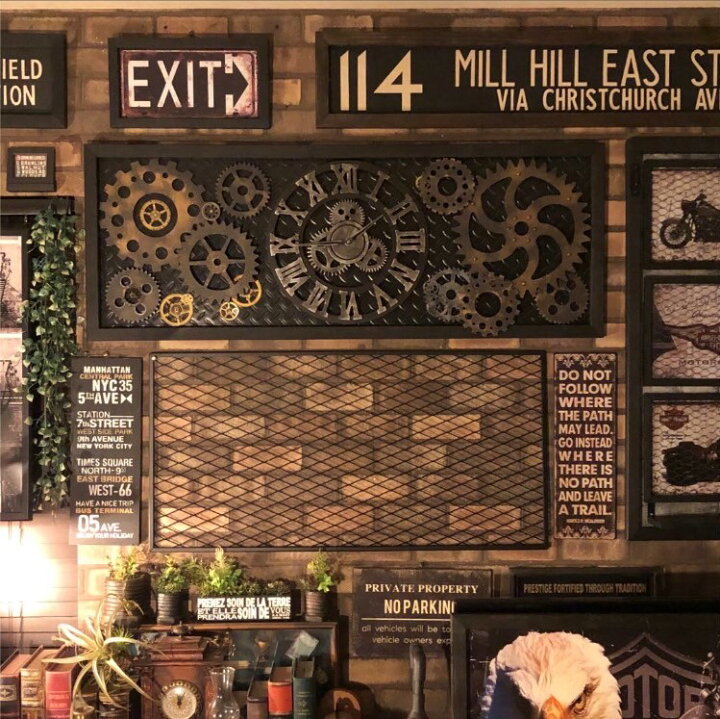 楽天市場】INDUSTRIAL＆VINTAGE IRON WALL FENCE!! ブルックリン 男前 