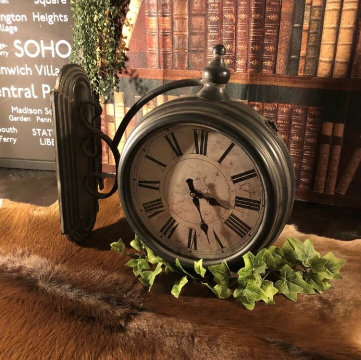 楽天市場】INDUSTRIAL ANTIQUE!! 高級 METAL WALL CLOCK ブルックリン 