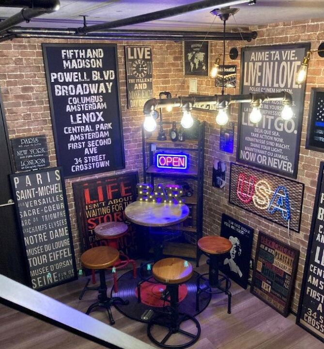 楽天市場】INDUSTRIAL CAFE!! STEEL製 高級カウンターバーテーブル 