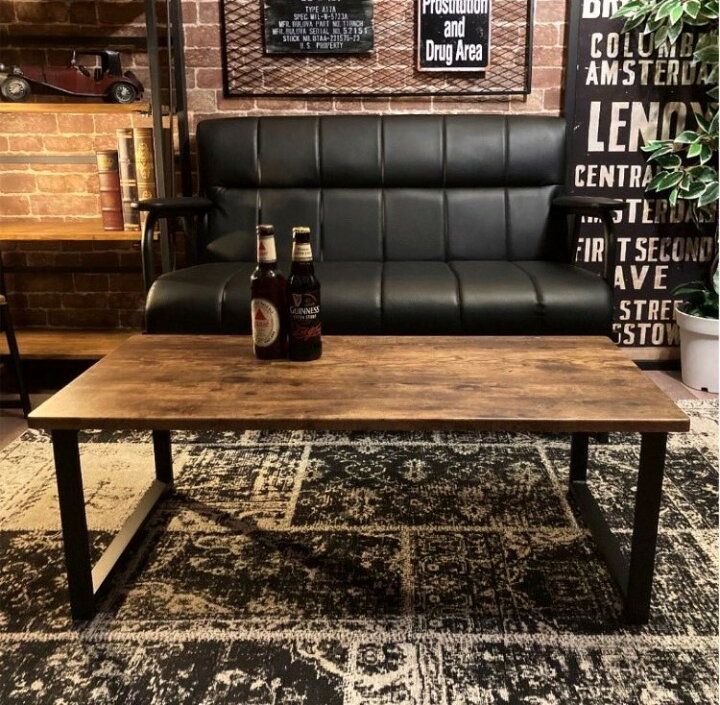 楽天市場 大特価 送料込 男前インテリア Iron Woodテーブル ブルックリン カフェインテリア オールドアメリカン インダストリアルインテリア Brooklyn アメリカンビンテージ カフェインテリア Newyork 男前インテリア ソファー 店舗展示品 店舗什器 Dandy Life