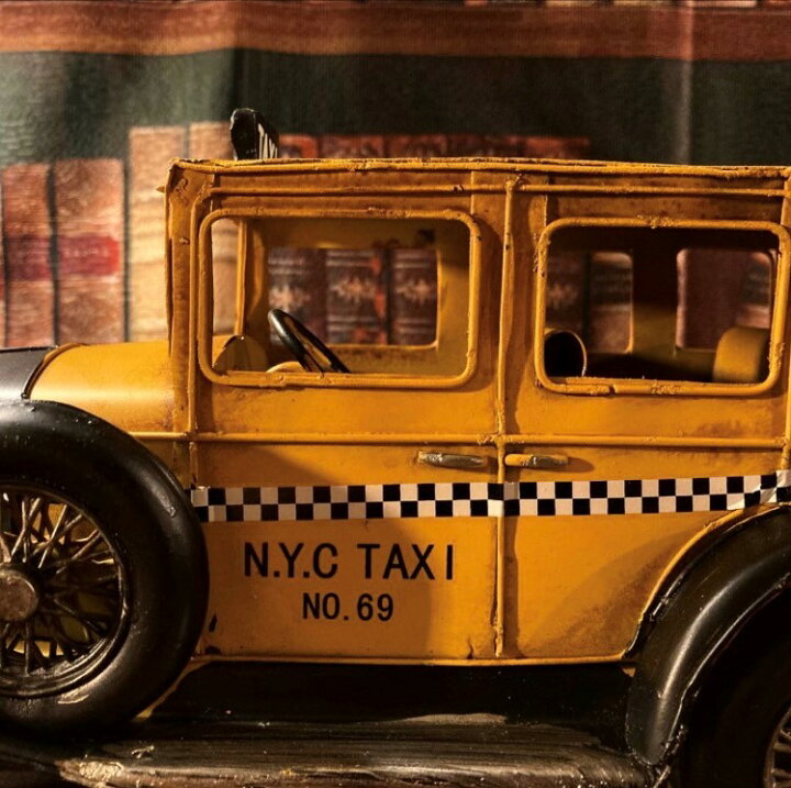 楽天市場】大人のインテリアオブジェ!! 高級ブリキ製｢NYC CLASSIC TAXI 