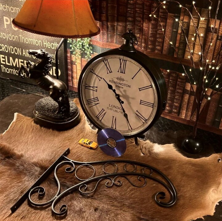 楽天市場 British Art Kensington Antique Clock ブルックリンインテリア 男前インテリア 両面時計 アメリカンビンテージ カフェインテリア Brooklyn インダストリアルインテリア バスロールサイン ステーションクロック オールドアメリカン Dandylifespace