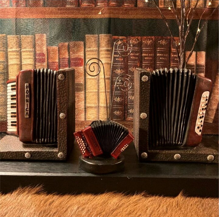 楽天市場】3点セット!! ANTIQUE BOOK STAND!! アコーディオン＆カード 