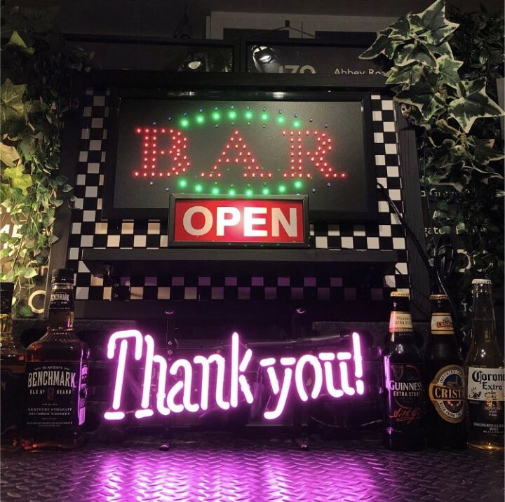 楽天市場】AMERICAN DINER!! ネオンサイン(ガラス管)!! ｢Thank you  