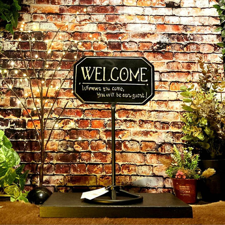 楽天市場】BROOKLYN GARDEN CAFE!! WELCOME SIGN STAND!! アメリカン 