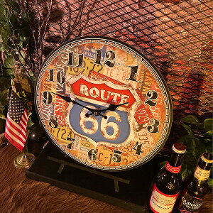 �ROUTE66 VINTAGE ART WALL CLOCK Ver.2� �A�����J���r���e�[�W �A���J�W�G�� �K���[�W�C���e���A �A�����J���J�W���A�� �j�O�C���e���A �I�[���h�A�����J�� ���g���A�����J�� �A�����J���_�C�i�[ 