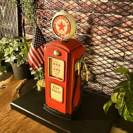 アンティーク・インテリアオブジェ｢ブリキ製 GAS STATION STAND｣ アメリカンカジュアル 男前インテリア アメリカンダイナー GASSTAND アメリカンビンテージ アメ雑貨 オールドアメリカン アメリカンアンティーク ガソリンスタンド DandyLifeSpace