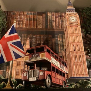 「大人のインテリアオブジェ」ブリキ製「LONDON BUS OPEN TOP」 アメリカンビンテージ レトロアメリカン アメリカンノスタルジー 男前インテリア アメリカンカジュアル アメリカンダイナー ブ