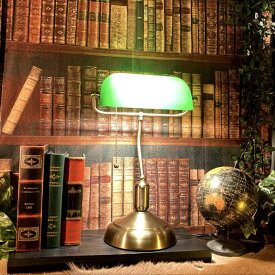 「BANKERS｣高級 ANTIQUE LAMP STAND(電球付き) ブルックリンスタイル インダストリアル照明 インダストリアルライト バンカーズランプ インダストリアルランプ 店舗什器 店舗展示品 デスクスタンド アンティークライト バンカーズライト DandyLifeSpace