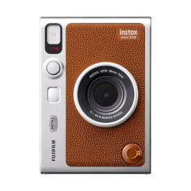 新品 あす楽 FUJIFILM / 富士フイルム instax mini Evo ブラウン チェキ ハイブリッドインスタントカメラ 4547410520125