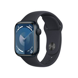 新品未開封 あす楽 Apple アップル Apple Watch Series 9 GPSモデル 41mm MR8X3J/A ミッドナイトスポーツバンド M/L 4549995400915
