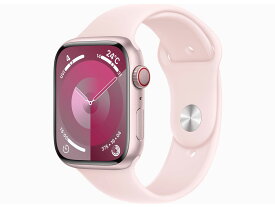 新品未開封 Apple Watch Series 9 ピンク/ライトピンクスポーツバンド M/L 45mm GPS＋Cellularモデル M/L 本体MRM93J/A 4549995401530